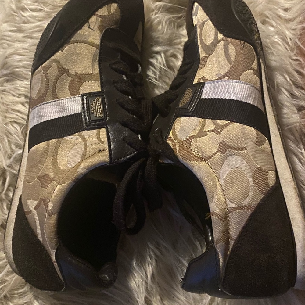 Coach classic logo canvas sneakers